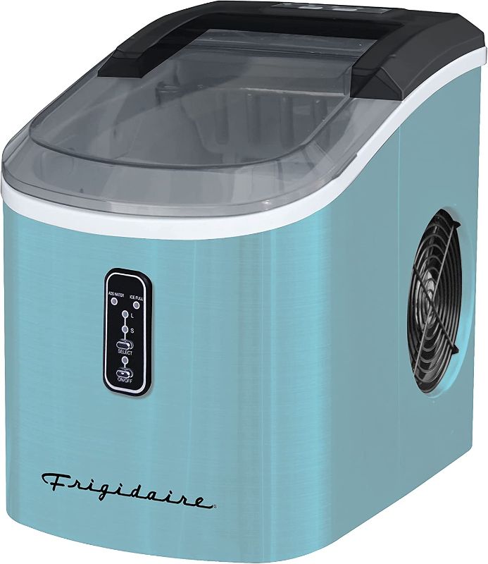 Photo 1 of Frigidaire Ice Maker Machine - SELF CLEANING - Makes 26lbs. Ice Per Day - Blue Stainless
