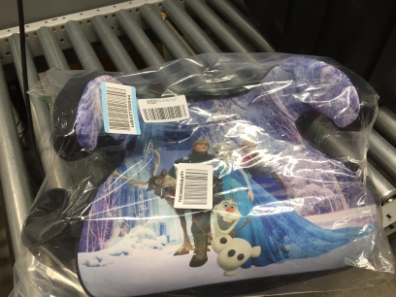 Photo 3 of  Disney Frozen Backless Booster Car Seat with Seatbelt Positioning Clip, Elsa, Anna, Olaf and Kristoff