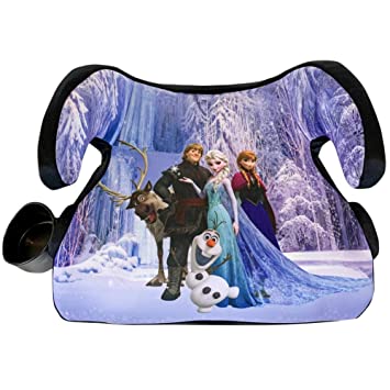 Photo 1 of  Disney Frozen Backless Booster Car Seat with Seatbelt Positioning Clip, Elsa, Anna, Olaf and Kristoff