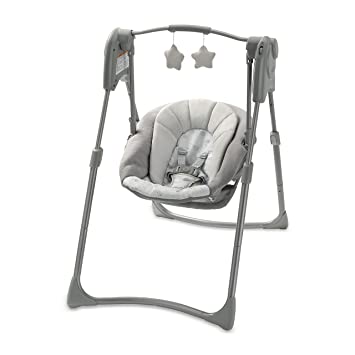 Photo 1 of ***SLIGHTLY DAMAGED***
Graco® Slim Spaces™ Compact Baby Swing, Reign
