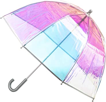 Photo 1 of DAMAGED ITEM
totes Kids Clear Bubble Umbrella with Easy Grip Handle, Iridescent
