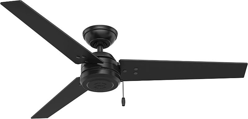 Photo 1 of ***INCOMPLETE*** Hunter Cassius Indoor / Outdoor Ceiling Fan with Pull Chain Control, 52", Matte Black
