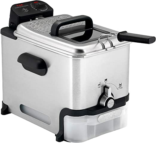 Photo 1 of **PARTS ONLY**

T-fal Deep Fryer with Basket, Stainless Steel, Easy to Clean Deep Fryer, Oil Filtration, 2.6-Pound, Silver, Model FR8000
