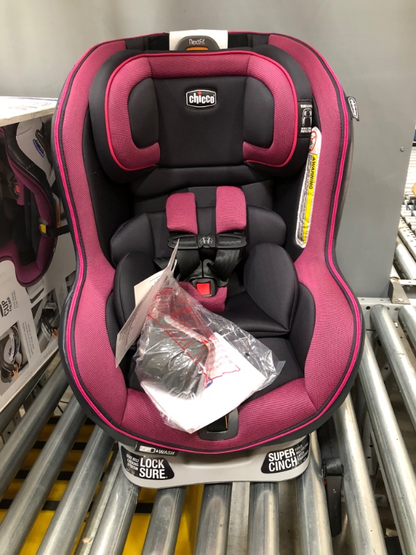 Photo 2 of Chicco NextFit Zip Convertible Car Seat | Rear-Facing Seat for Infants 5-40 lbs. | Forward-Facing Toddler Car Seat 22-65 lbs. | Baby Travel Gear | Vivaci/Pink
