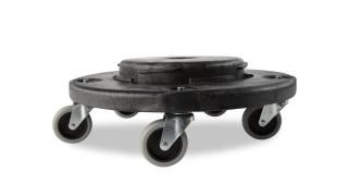 Photo 1 of Brute Round Twist on/Off Dolly, 250lb Capacity, 18dia X 6 5/8h, Black