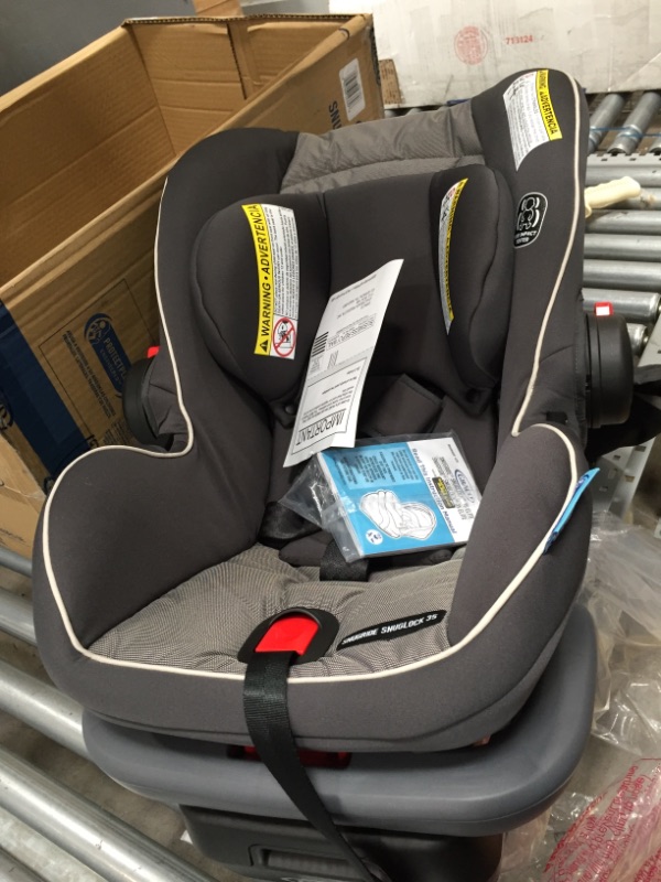 Photo 2 of Graco SnugRide SnugLock 35 Elite Infant Car Seat, Oakley Gray
