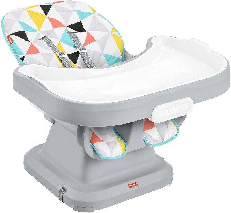 Photo 1 of Fisher-Price SpaceSaver Simple Clean High Chair – Windmill, portable infant-to-toddler dining chair and booster seat with easy clean up features [Amazon Exclusive]
