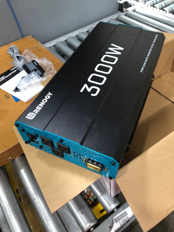 Photo 1 of Renogy 3000W 12V Pure Sine Wave Inverter 3000 Watt Solar Power Battery Converter 12VDC to 120Vac ETL Listed
