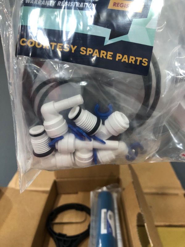 Photo 8 of iSpring RCC7AK, NSF Certified 75 GPD, 6-Stage Reverse Osmosis System, pH+ Alkaline Remineralization RO Water Filter System Under Sink, Superb Taste Drinking Water Filter
