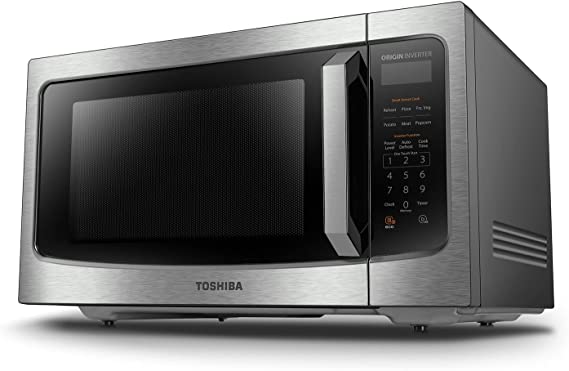 Photo 1 of **PARTS ONLY**  T

oshiba ML-EM45PIT(SS) Microwave Oven with Origin Inverter Technology, LCD Display and Smart Sensor, 1.6 Cu.ft, Stainless Steel
