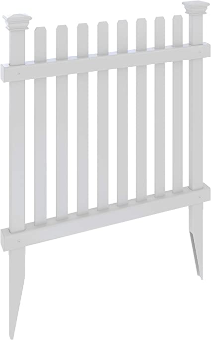 Photo 1 of ***PARTS ONLY*** Zippity Outdoor Products ZP19056 No Dig Roger Rabbit Garden Fence (3 Pack), White
