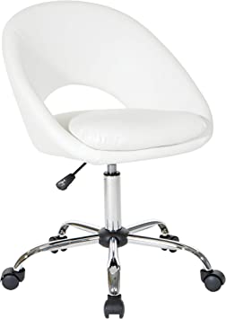 Photo 1 of OSP Home Furnishings Milo Office Chair, White
