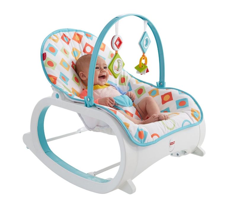 Photo 1 of **INCOMPLETE**
Fisher-Price Infant-to-Toddler Rocker - Geo Diamonds
