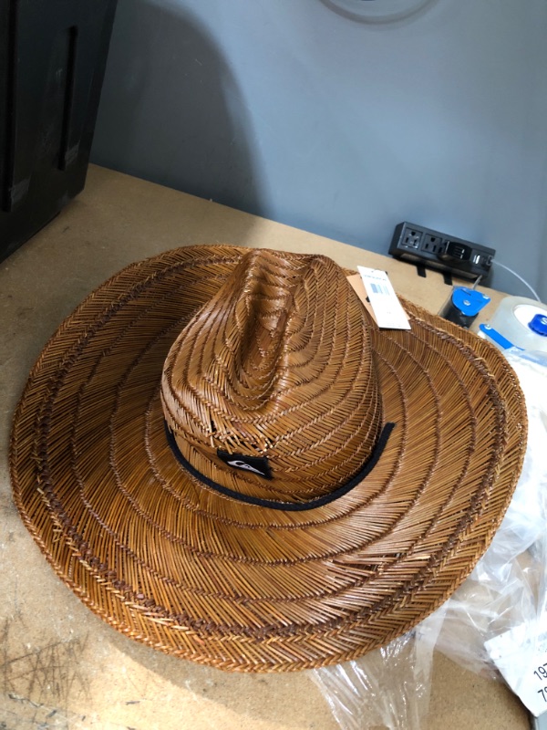 Photo 2 of **DAMAGED**
Quiksilver Men's Pierside Lifeguard Beach Sun Straw HAT (XXL)
