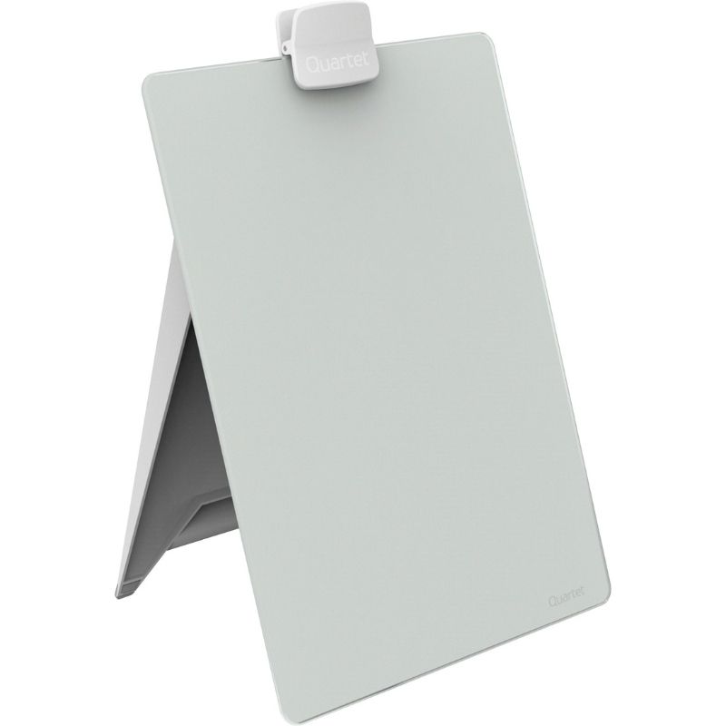 Photo 1 of Quartet® Glass Dry-Erase Desktop Easel, 9" x 11", White Surface, Frameless
