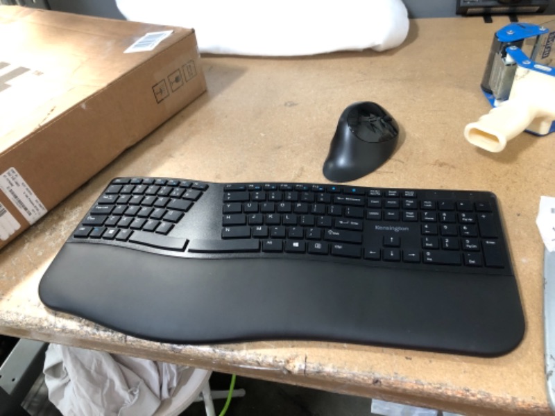 Photo 2 of Kensington Pro Fit Ergonomic Wireless Keyboard and Mouse - Black 