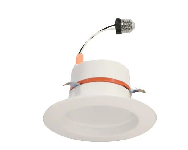 Photo 1 of 4 in. Color Temperature Selectable Integrated LED Recessed CEC-T20 Trim (3-Pack)
