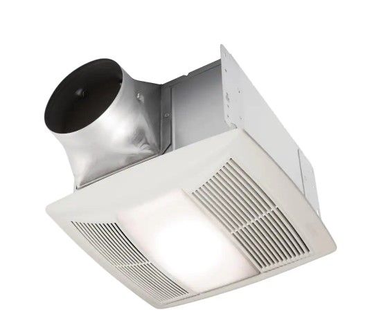 Photo 1 of **INCOMPLETE & DAMAGED**
QT Series 130 CFM Ceiling Bathroom Exhaust Fan with LED Light and Night Light, ENERGY STAR®
