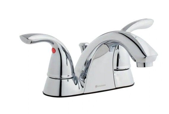 Photo 1 of **INCOMPLETE**
Glacier Bay Builders 4 in. Centerset 2-Handle Low-Arc Bathroom Faucet in Chrome
