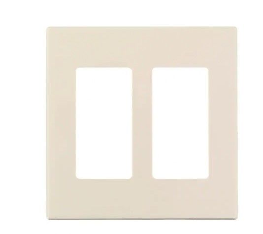 Photo 1 of **SET OF 4**
2-Gang Screwless Decora Plus Snap-On Wall Plate, Light Almond
