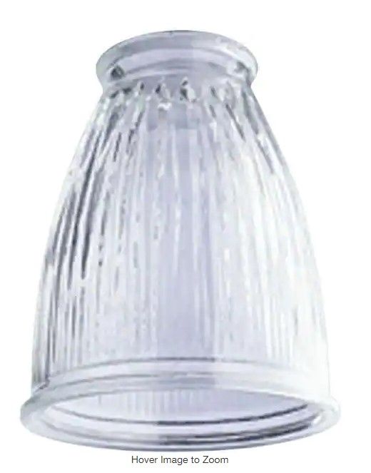 Photo 1 of 5 Westinghouse
5 in. Crystal Clear Pleated Shade with 2-1/4 in. Fitter and 4-1/4 in. Width