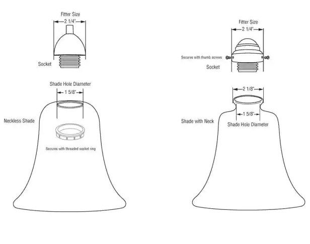 Photo 2 of 5 Westinghouse
5 in. Crystal Clear Pleated Shade with 2-1/4 in. Fitter and 4-1/4 in. Width