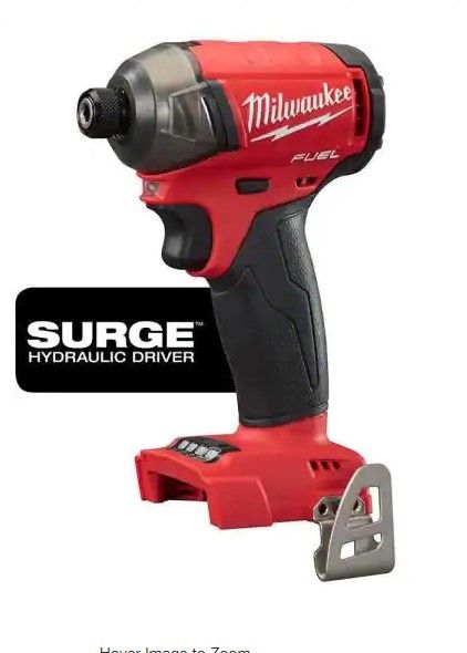 Photo 1 of Milwaukee
M18 FUEL SURGE 18-Volt Lithium-Ion Brushless Cordless 1/4 in. Hex Impact Driver (Tool-Only)