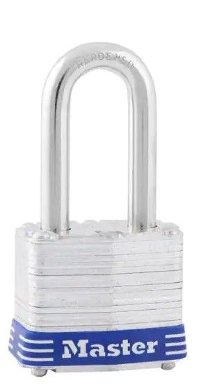 Photo 1 of 2 Outdoor Padlock with Key, 1-9/16 in. Wide, 1-1/2 in. Shackle
