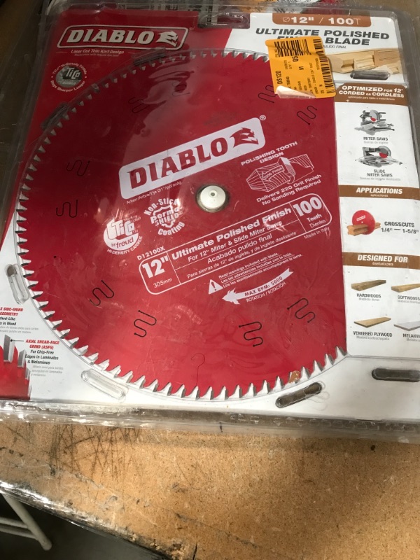 Photo 2 of 12 in. x 100-Tooth Ultimate Polished Finish Circular Saw Blade
