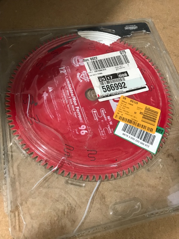 Photo 2 of 12 in. x 96-Tooth Laminate/Aluminum/Plastics Circular Saw Blade
