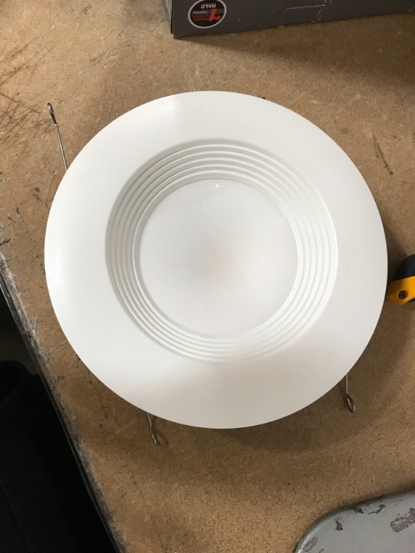 Photo 2 of 5 in. and 6 in. 2700K Integrated LED Recessed Ceiling Light Retrofit Trim at 90 CRI Warm White Title 20 Compliant
