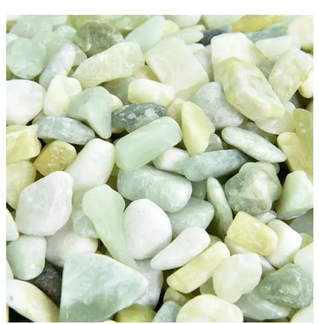 Photo 1 of 0.125 cu. ft. 3/8 in. - 5/8 in. 10 lbs. Small Jade Polished Rock Pebbles for Planters, Gardens, Aquariums and More
