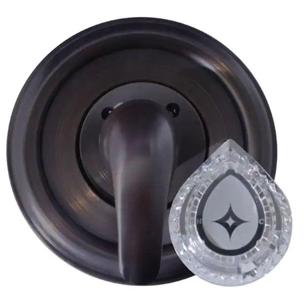 Photo 1 of 1-Handle Valve Trim Kit in Oil Rubbed Bronze for MOEN Tub/Shower Faucets (Valve Not Included)
