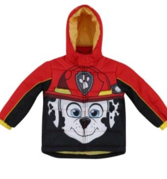 Photo 1 of Paw Patrol Marshall Zip-Up Cosplay Winter Coat Puffer Jacket 4t 
