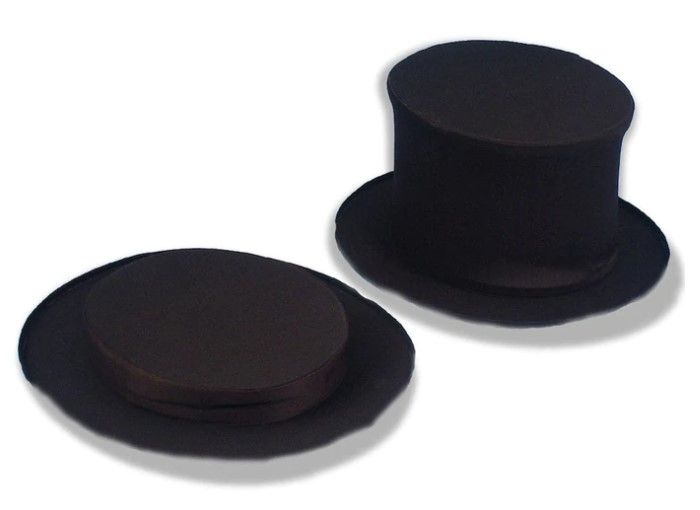 Photo 1 of Adult Collapsible Black Top Hat
