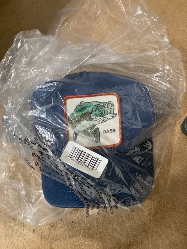 Photo 2 of Goorin Brothers Animal Farm Snap Back Trucker Hat (Blue Big Bass) Caps
