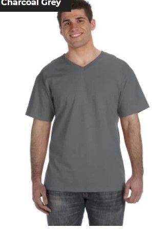 Photo 1 of fruit of the loom tag free v neck 3 pack Grey L 