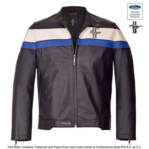 Photo 1 of Ford Mustang Jacket XXL Cobra Black, Blue and White Leather 