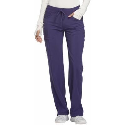 Photo 1 of Cherokee Infinity Scrubs Pant for Women Low Rise Straight Leg Drawstring 1123AT, L Tall, Grape
