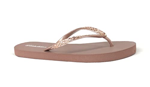 Photo 1 of New Women's Rhinestone Sandals Diamond Head Flip Flop Beach, Gym, Pool | 313L (8 B(M), Gold)
