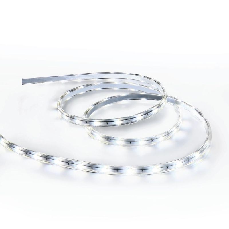 Photo 1 of Feit Electric 8 Ft. Plug-in Integrated LED White Rope Light Linkable Onesync with Color Changing CCT Selectable
