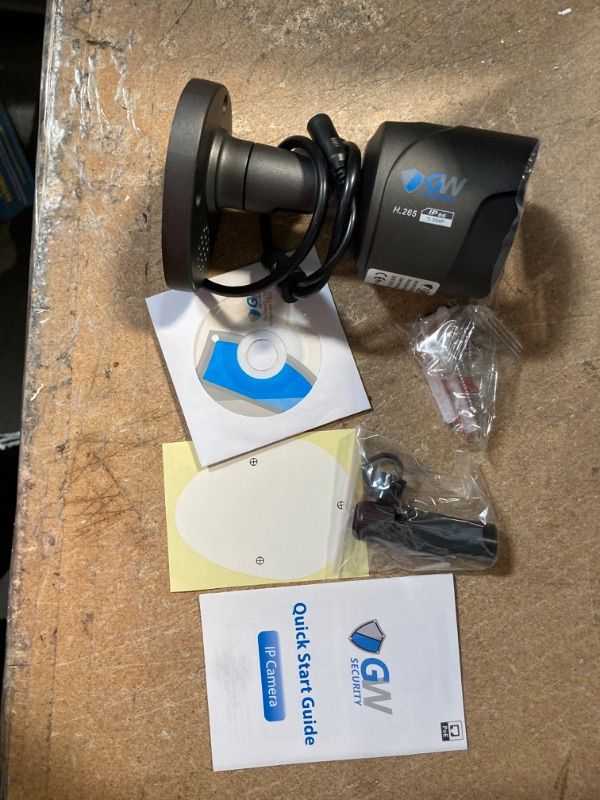 Photo 1 of GW5538IP 5MP IP POE 3.6mm Fixed Lens Bullet Security Camera, Two-way Audio, Full-time Color Night Vision, Spotlight
