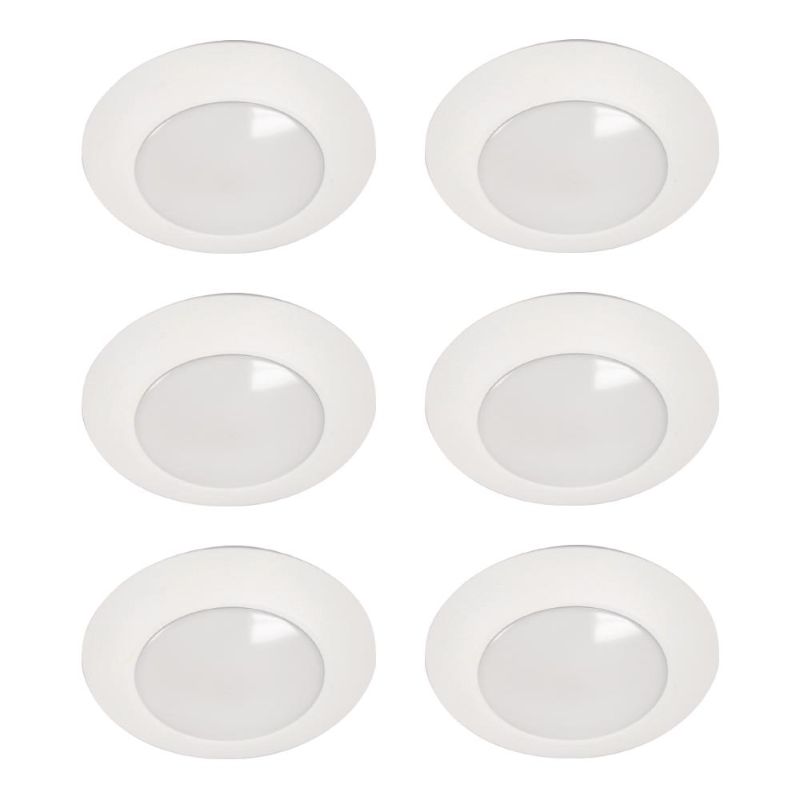 Photo 1 of HALO HLC 6 in. 3000K Integrated LED Recessed Light Trim (6-Pack)
