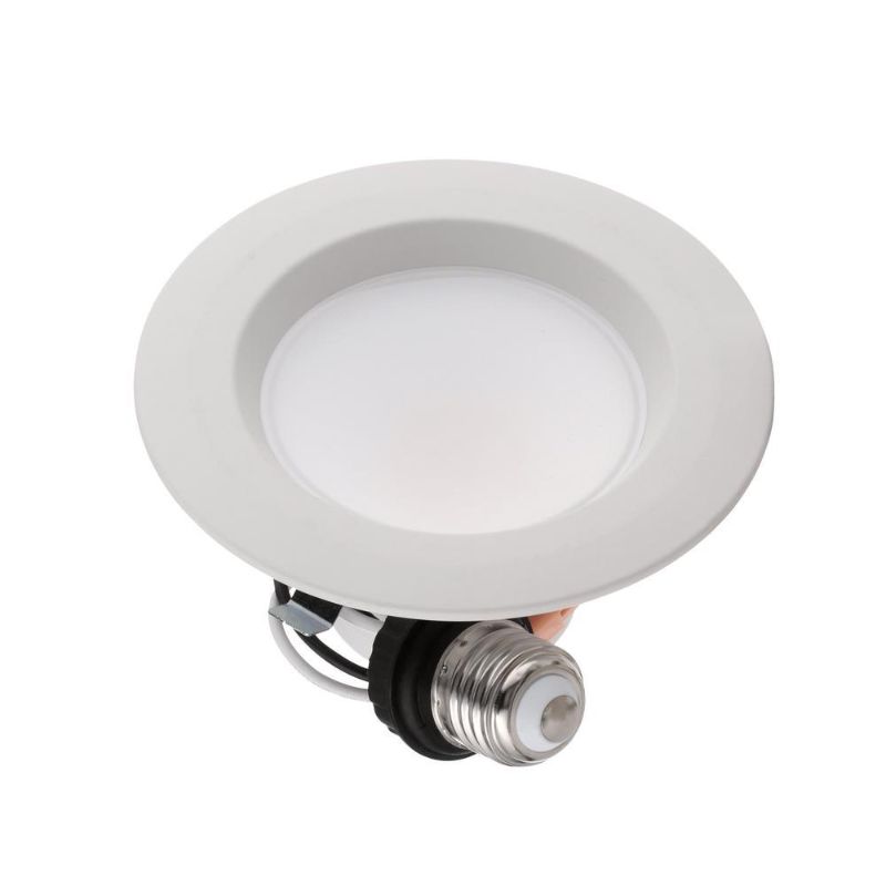 Photo 1 of Commercial Electric 4 in. Color Temperature Selectable Integrated LED Recessed Trim (4-Pack)
