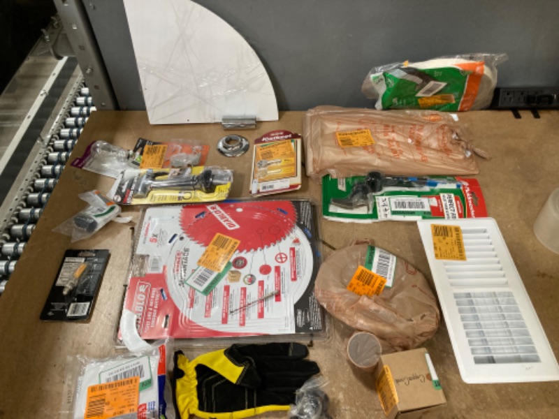 Photo 1 of **NON-REFUNDABLE** Assorted Home Depot Home Improvement, Electrical, Gardening, Plumbing and tool  Items. Loose/Broken Packaging.
