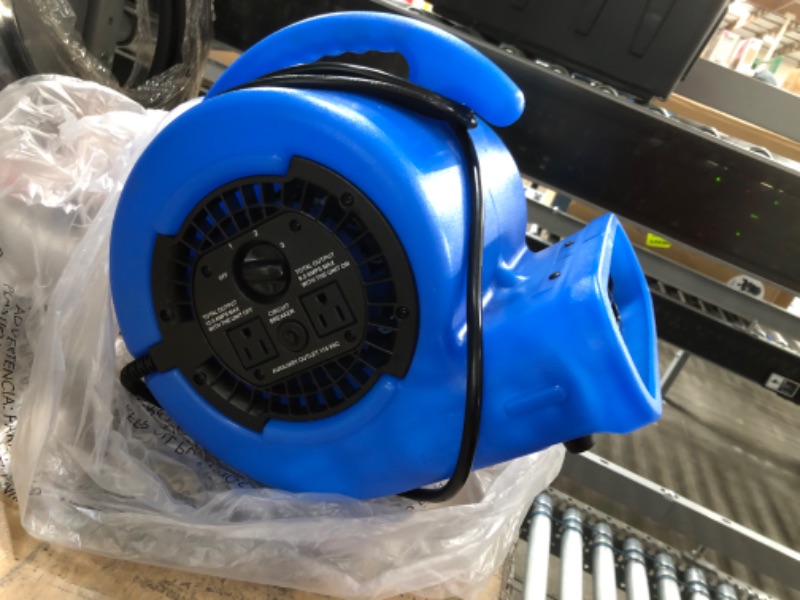 Photo 3 of (TESTED) Lasko Products B-Air 3 Speed Air Mover, 115 Volt