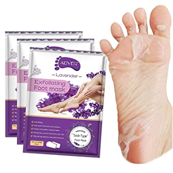 Photo 1 of 2PCKS Foot Peel Mask 3 Pack? Exfoliator Peel Off Calluses Dead Skin Callus Remover?Baby Soft Smooth Touch Feet-Men Women (Lavender)
