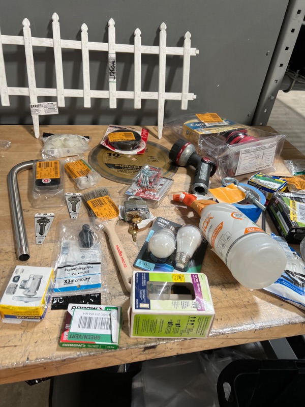 Photo 1 of **NOT REFUNDABLE** BUNDLE OF ASSORTED MISC HOME DEPOT GOODS, SOLD AS IS 