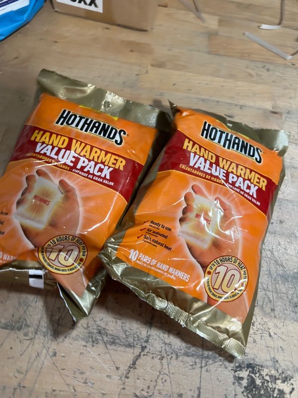 Photo 2 of 2PCKS Hothands Hh210pk48 Hothands Hand Warmer Value Pack 10 Pairs per Pack 10 Hour
