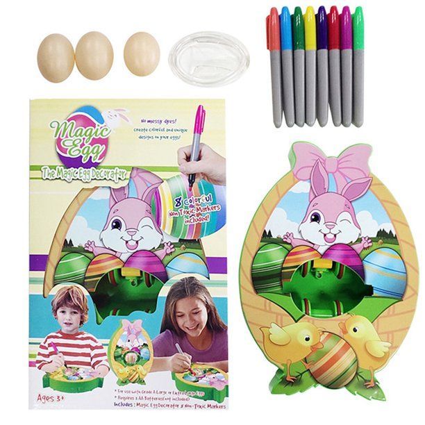 Photo 1 of Happy Egg Decoration Kit, Easter DIY Painted Game Board Pens Molds
